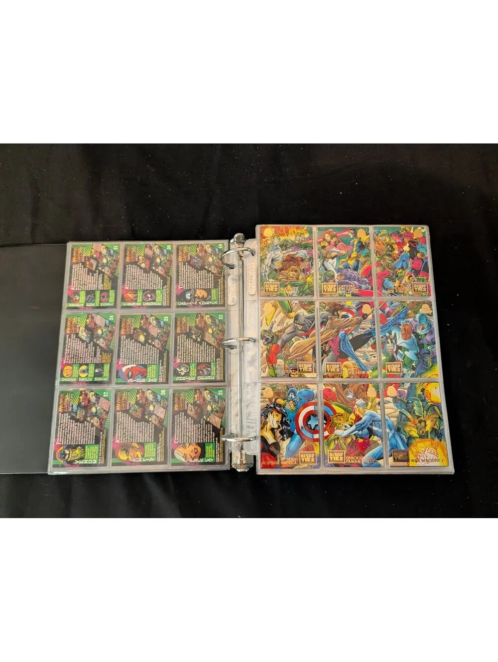 Marvel 1992 Fleer Ultra Trading Card Collection in Binder - Full Series